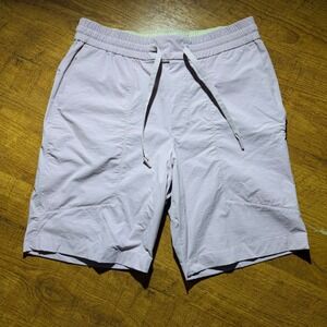 Lululemon Lab Mens Light Pink Athletic Shorts LM7ARQS Size S 7 Inch Inseam
